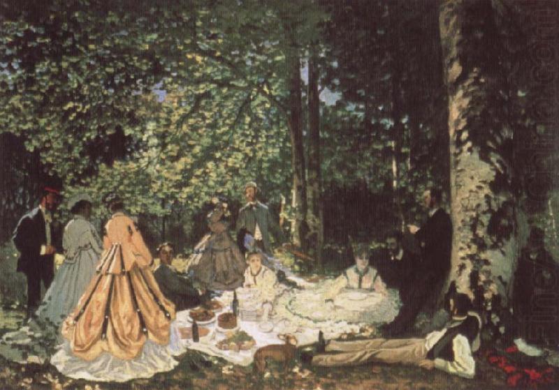 Claude Monet Le Dejeuner sur I-Herbe oil painting picture